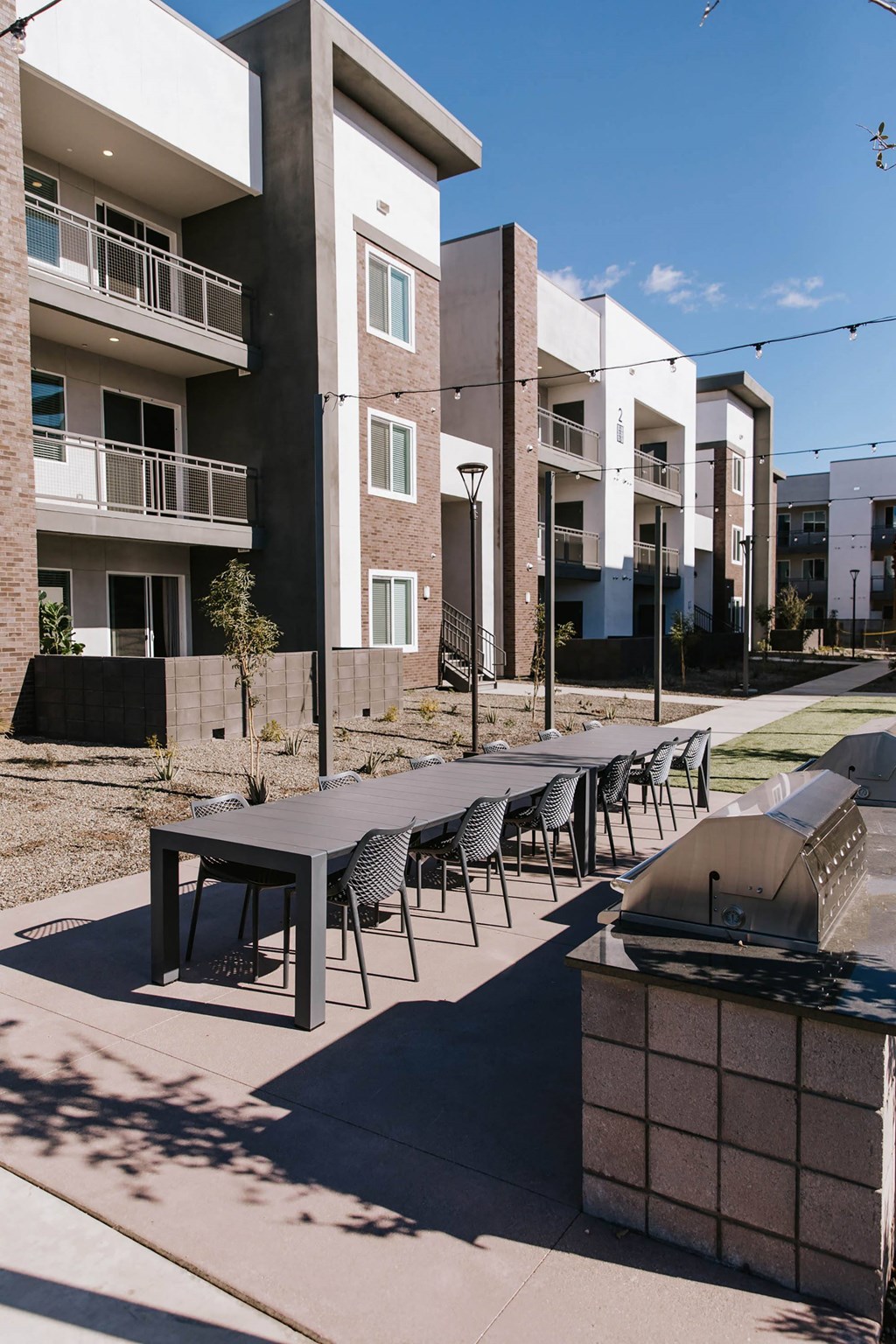 Grill picnic area at The Aster at Mountain Vista in Mesa Arizona