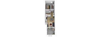 1x1 Grove Floorplan at Vista Grande Apartments