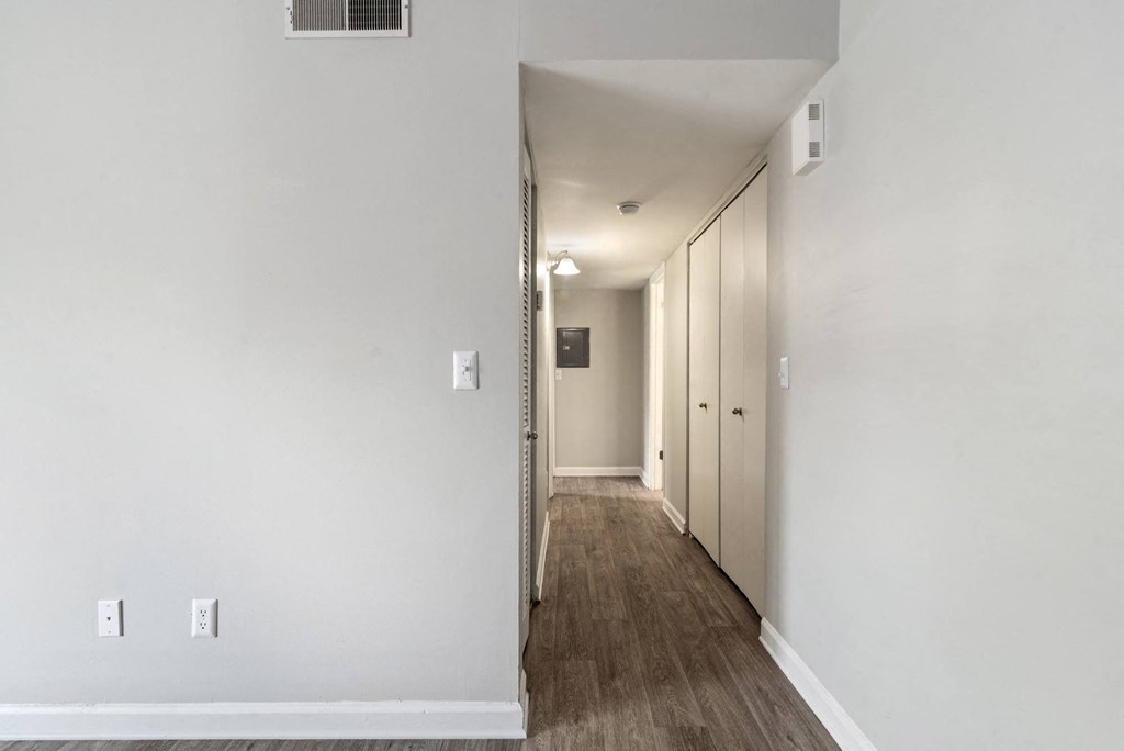 Hallway at Laurel Valley Apartments in Mount Juliet Tennessee March 2021
