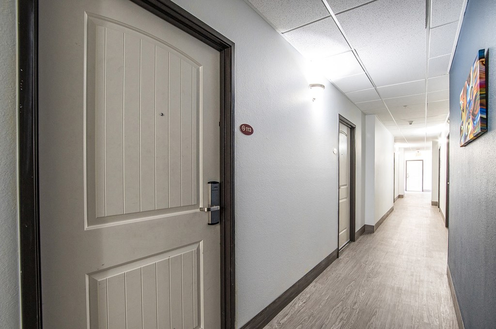 Hallways at The Vistas Apartments
