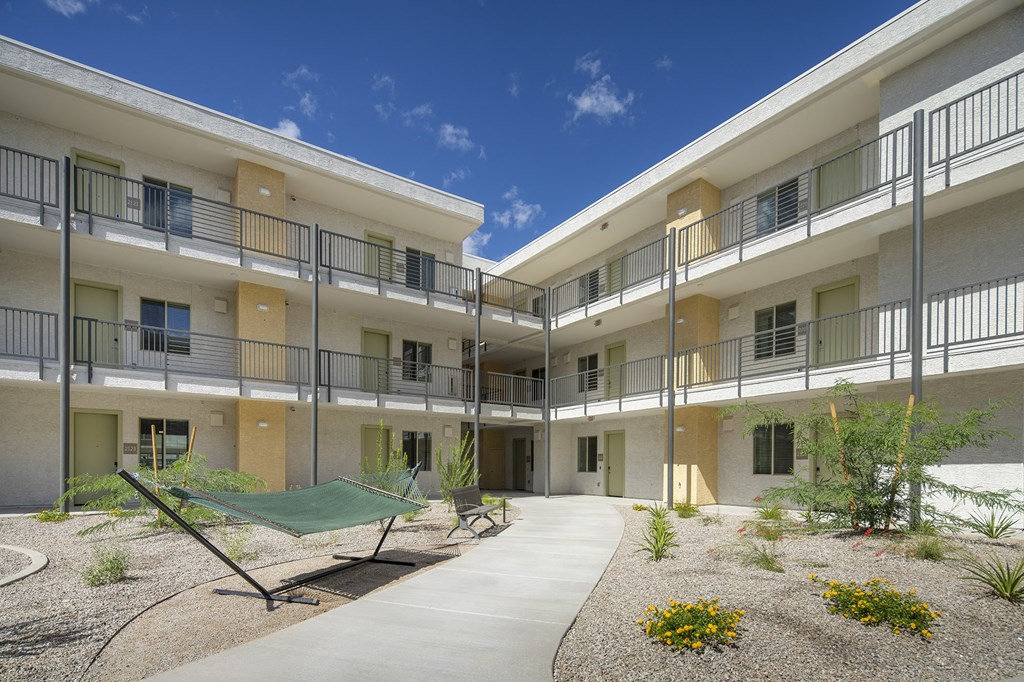 Hammock Walkway at Cabana Bridges Apartments in Tucson Arizona