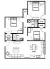 Three Bedroom Two Bath