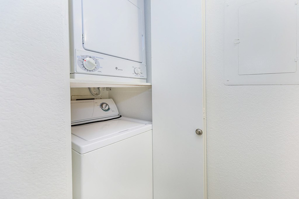 In Unit Washer and Dryer in One Bedroom at Winterhaven Terrace Apartments in Tucson Arizona