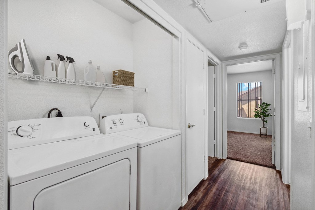 In unit Washer and Dryer at Bella Vita Apartment in Bullhead City Arizona