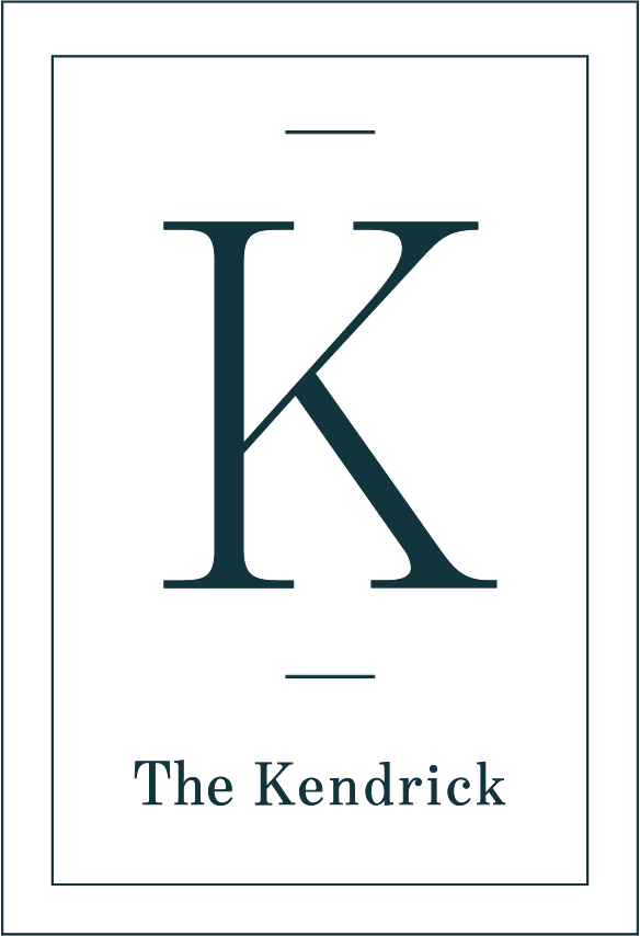 A book cover with a large letter K and the title "The Kendrick".