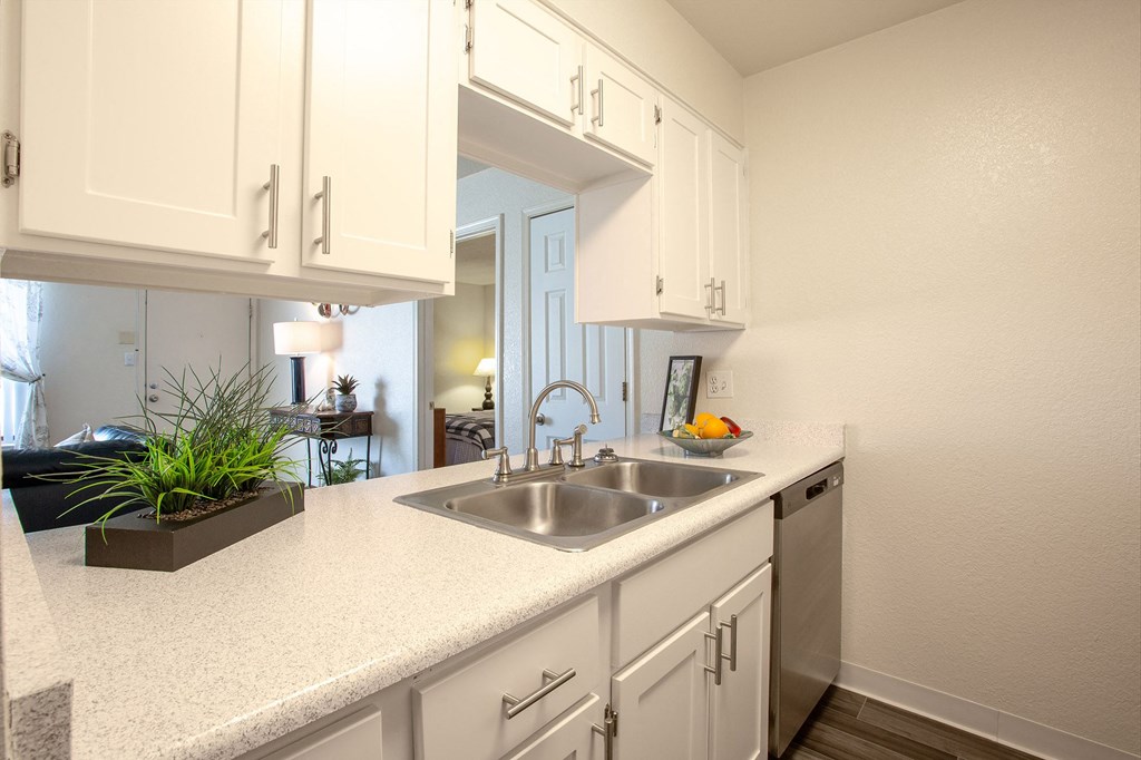 Kitchen Sink at Whispering Sands Apartments in Albuquerque