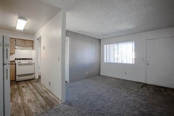 Kitchen and Living Room at Acacia Hills Apartments - Photo Gallery 5