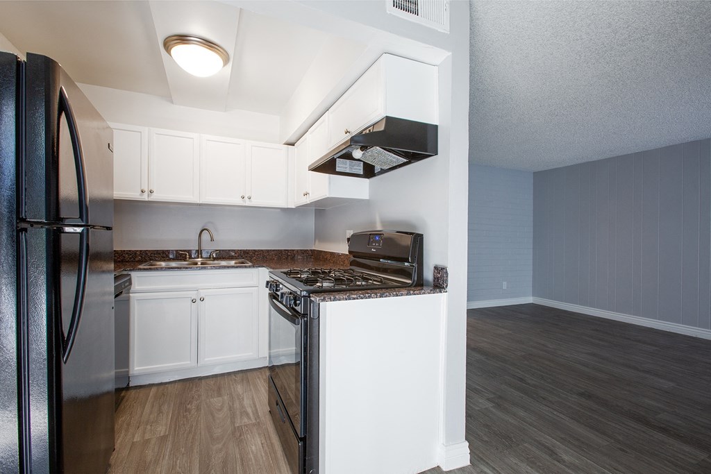 Kitchen in Two Bedroom Unit at Radius Apartments
