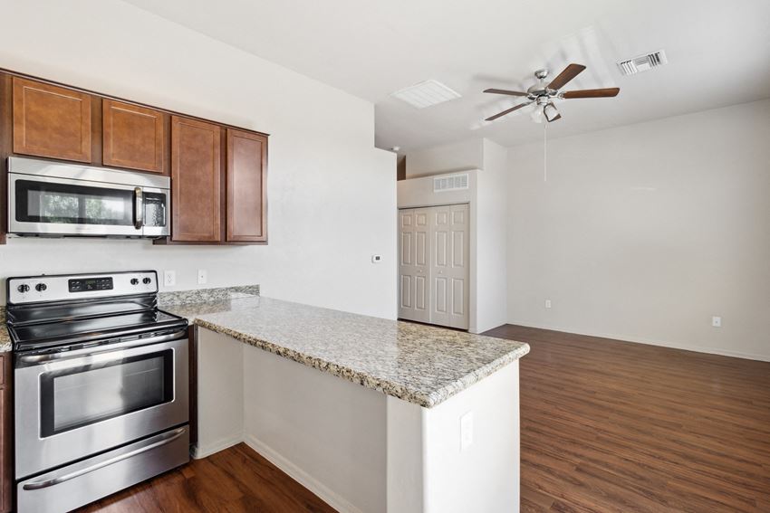 Kitchen and Livingroom at Avilla River in Tucson Arizona