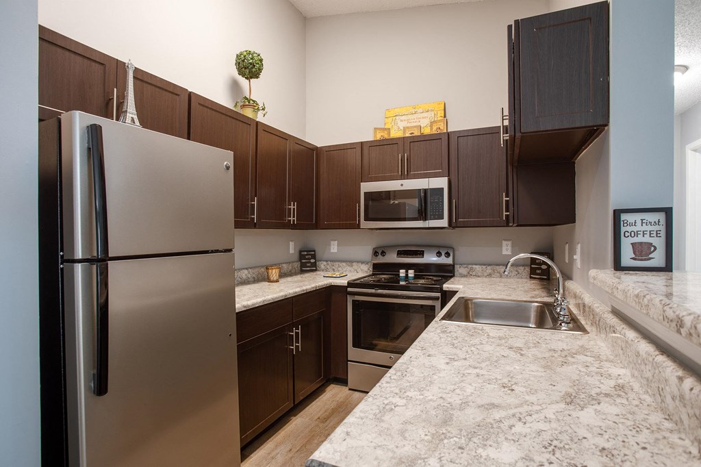 Kitchen at Centennial Crossing Apartments in Nashville Tennessee