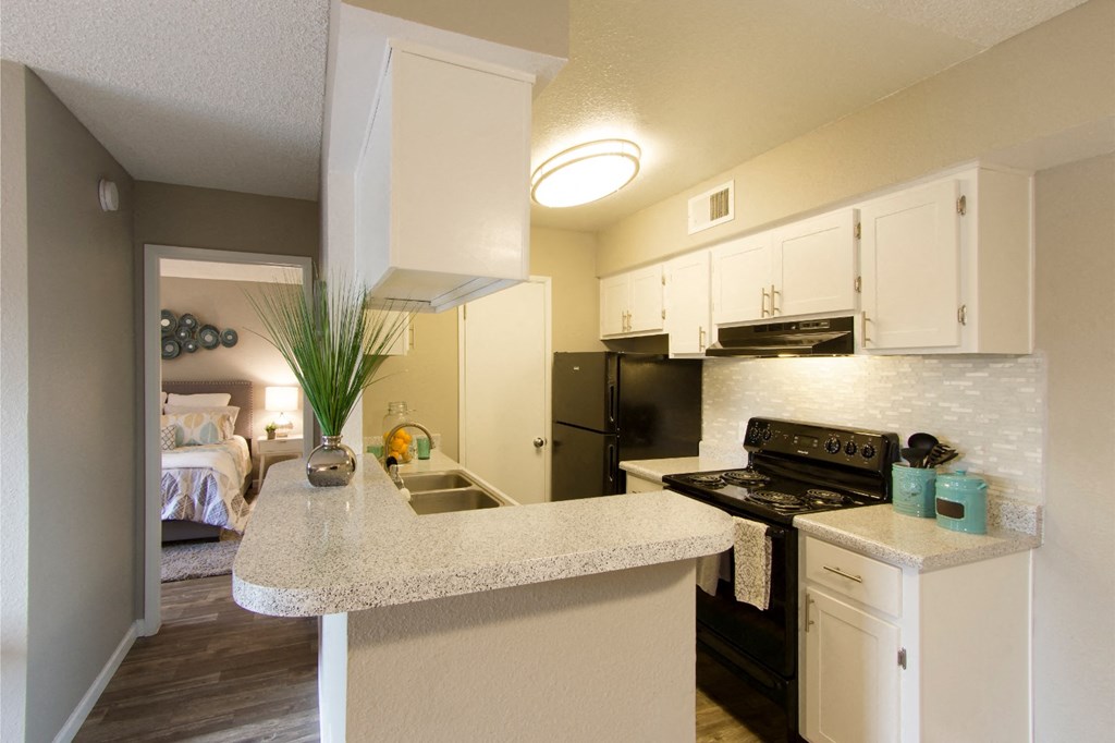 Kitchen at River Oaks Apartments in Tucson, AZ
