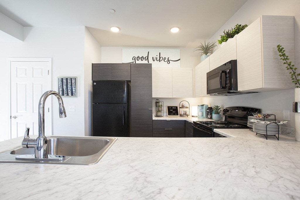 Kitchen at San Mateo Townhomes in Phoenix AZ July 2021 2