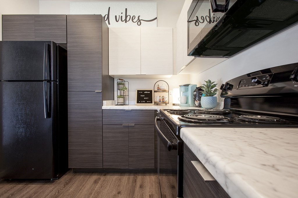 Kitchen at San Mateo Townhomes in Phoenix AZ July 2021 6