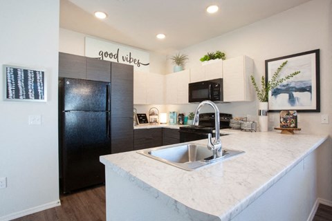 Kitchen at San Vicente Townhomes in Phoenix AZ