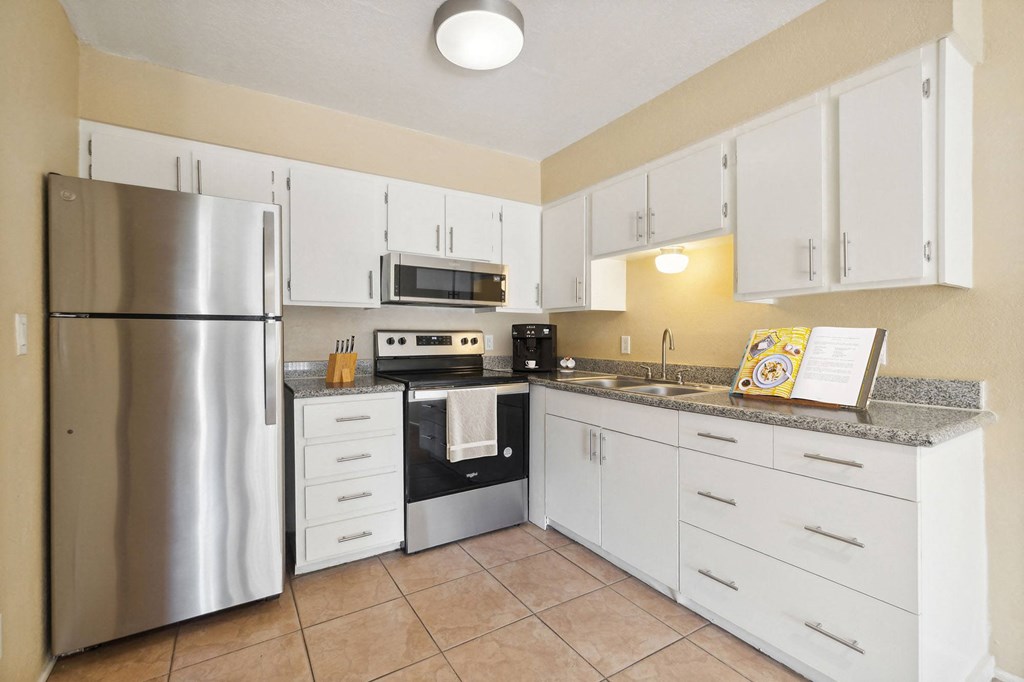Kitchen at SunVilla Apartments in Mesa Arizona