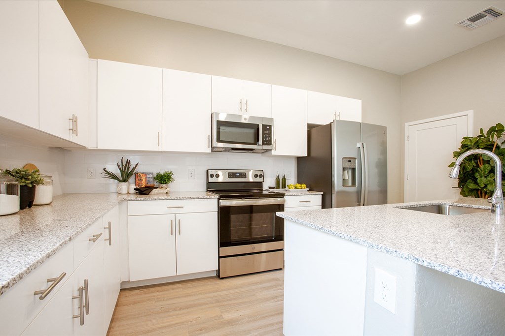 Kitchen at The Carson Townhome Apartments