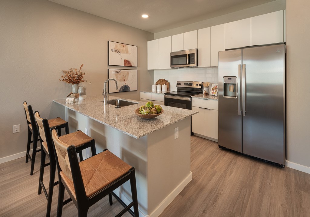 Kitchen at The Carson Townhomes in Downtown Gilbert Arizona