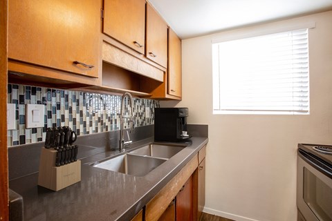Kitchen at The Continental Apartments in Downtown Phoenix Arizona