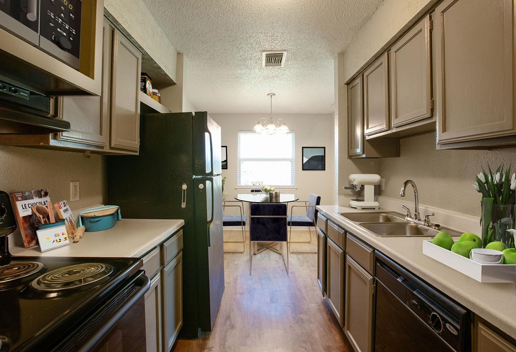 Kitchen at The Villas at Quail Creek Apartment Homes in Austin Texas