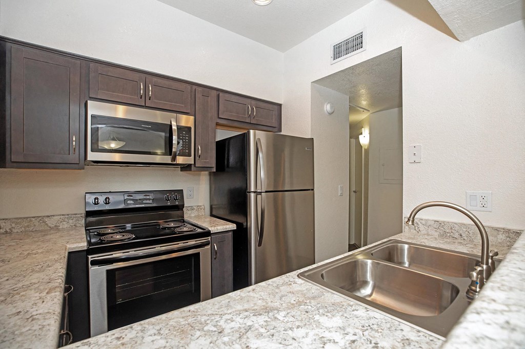 Kitchen at Winterhaven Terrace Apartments in Tucson Arizona
