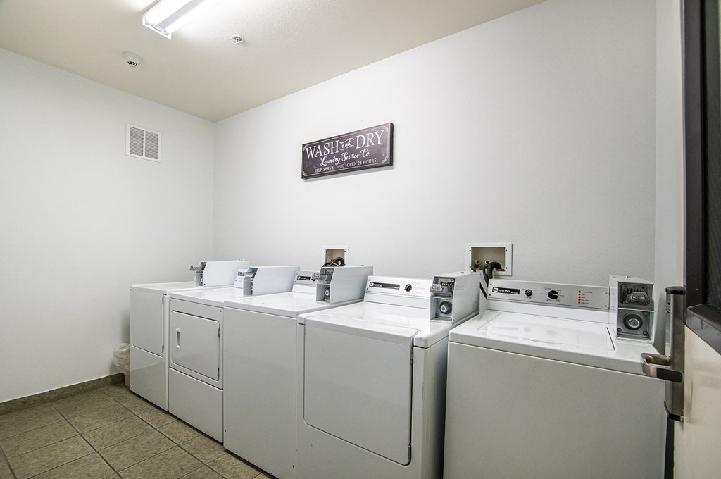 Laundry Room at The Vistas Apartments