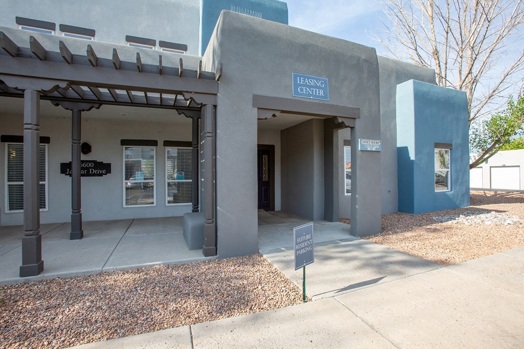 Leasing Center Exterior at The Bluffs at Tierra Contenta Apartments