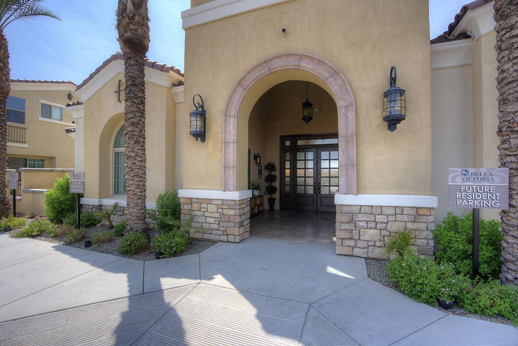 Leasing Office Entrance at Bella Victoria Apartments in Mesa Arizona January 2021