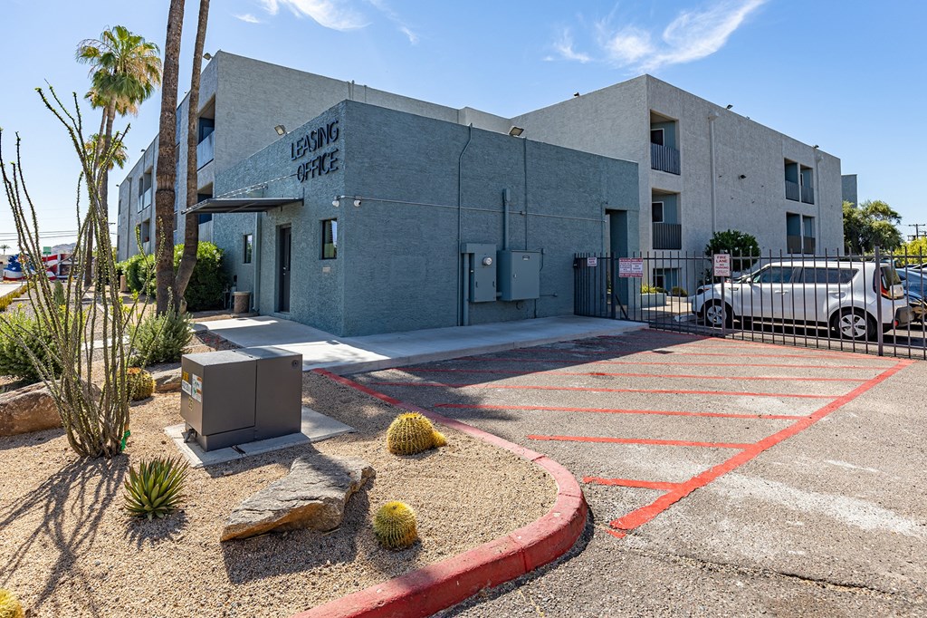 Leasing Office Exterior at Arcadia Lofts in Phoenix AZ Nov 2020