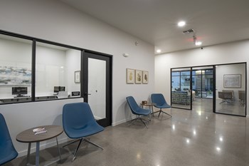Leasing Office Interior at New Frontier Apartments in Phoenix Arizona - Photo Gallery 6