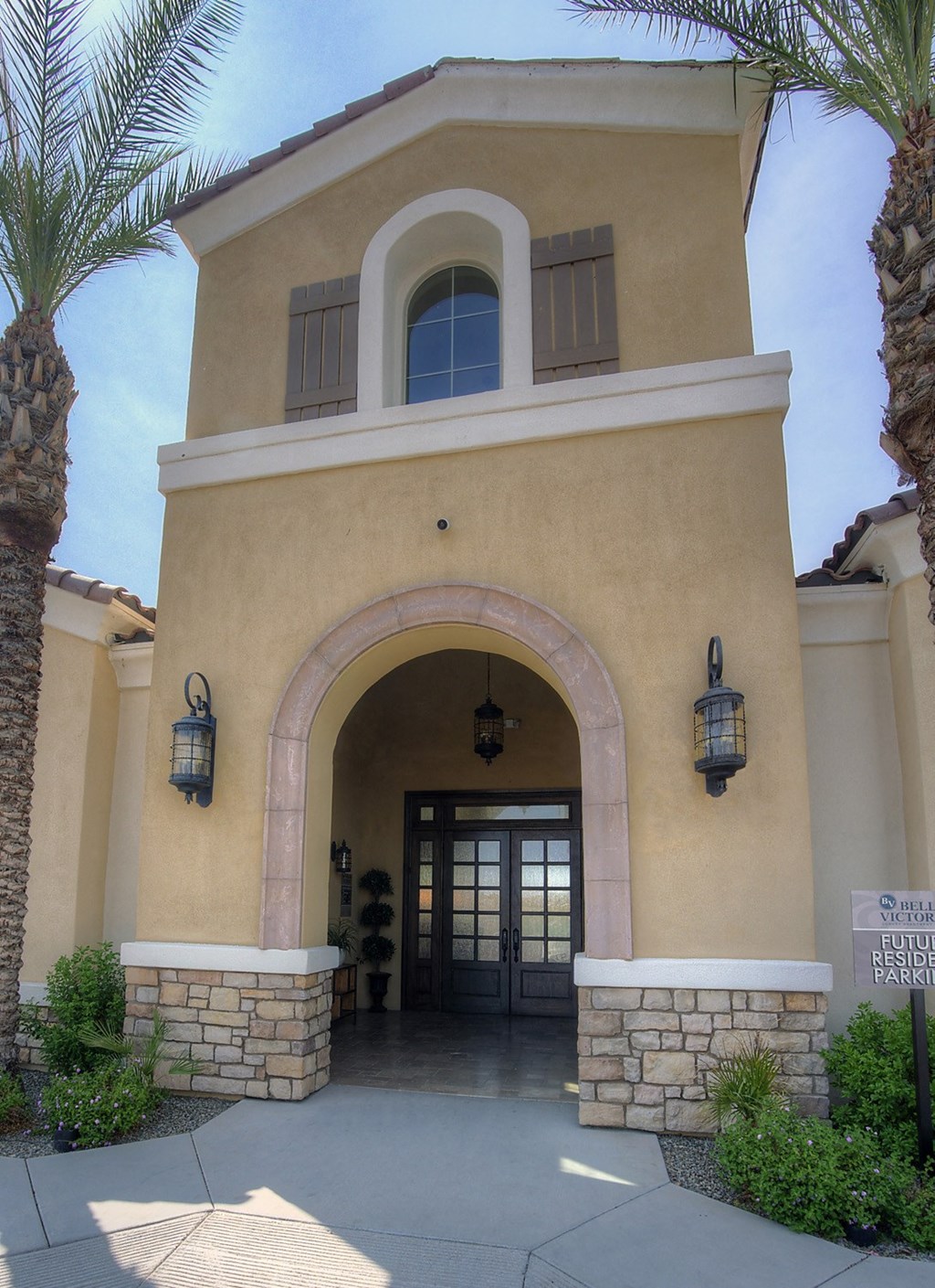 Leasing office Entrance 2at Bella Victoria Apartments in Mesa Arizona January 2021