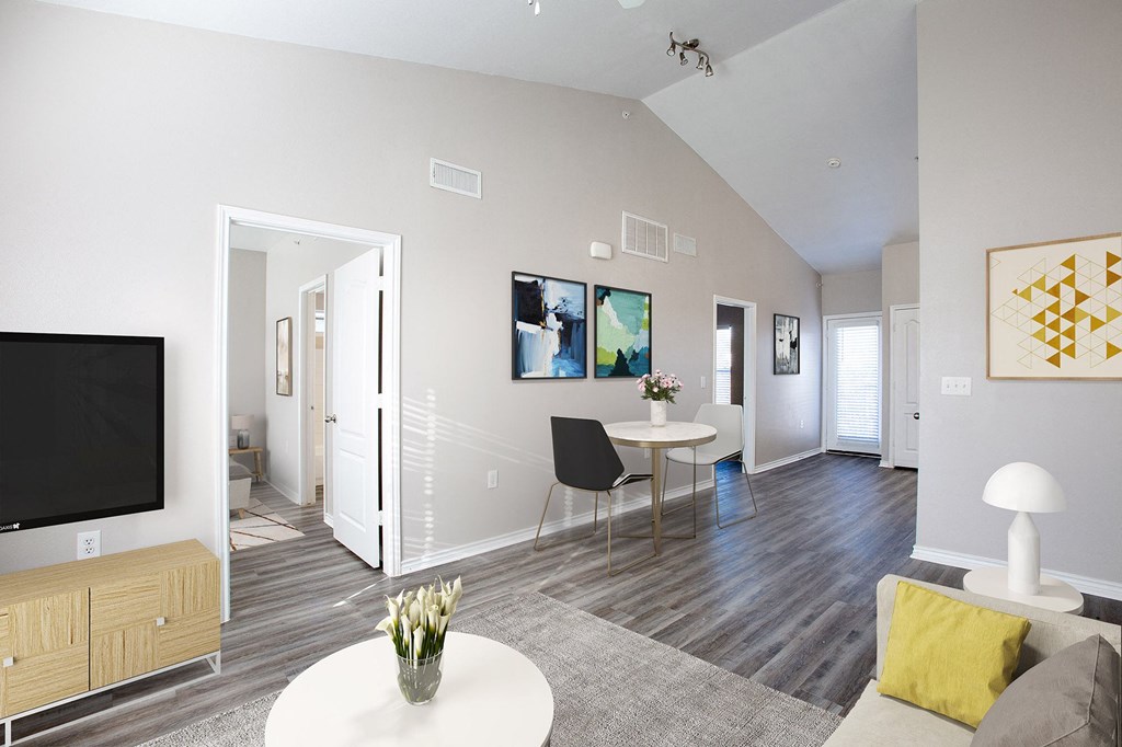 Living Room Dining Area at Links at Forest Creek in Round Rock Texas near Austin