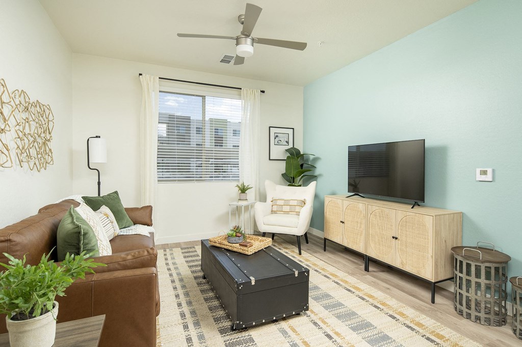 Living Room Interior at Cabana Bridges Apartments in Tucson Arizona