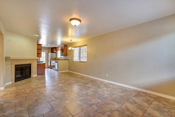 Living Room With Fireplace at Cedar Ridge in Prescott, AZ - Photo Gallery 2