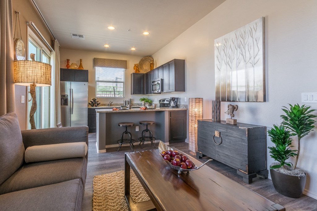 Living Room & Dining Area at Palm Valley Villas in Goodyear, AZ