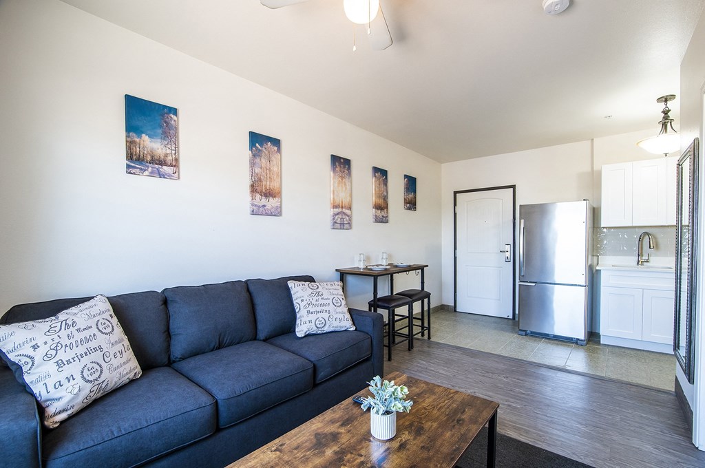 Living Room and dining area at The Vistas Apartments