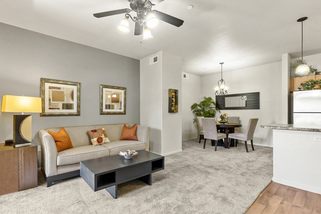 Living Room and dining room at La Borgata in Surprise AZ Feb 2020