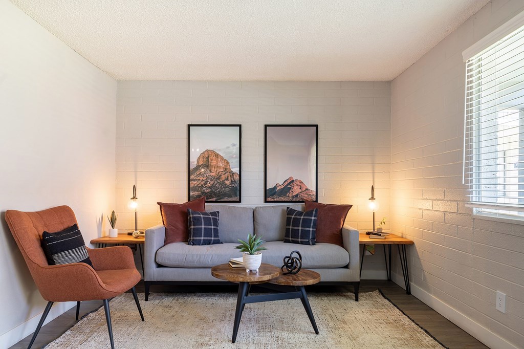 Living Room at Avani North Tucson Apartments in Tucson Arizona