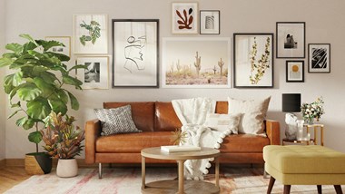 Living Room at Bella Encanta Townhomes