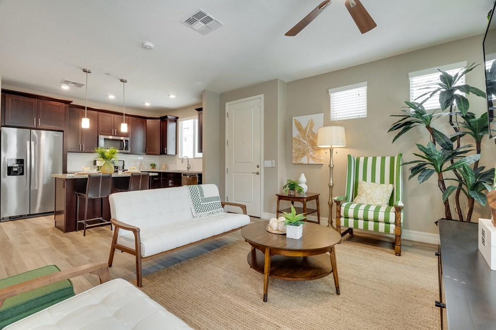 Living Room at Bella Victoria Apartments in Mesa Arizona January 20213