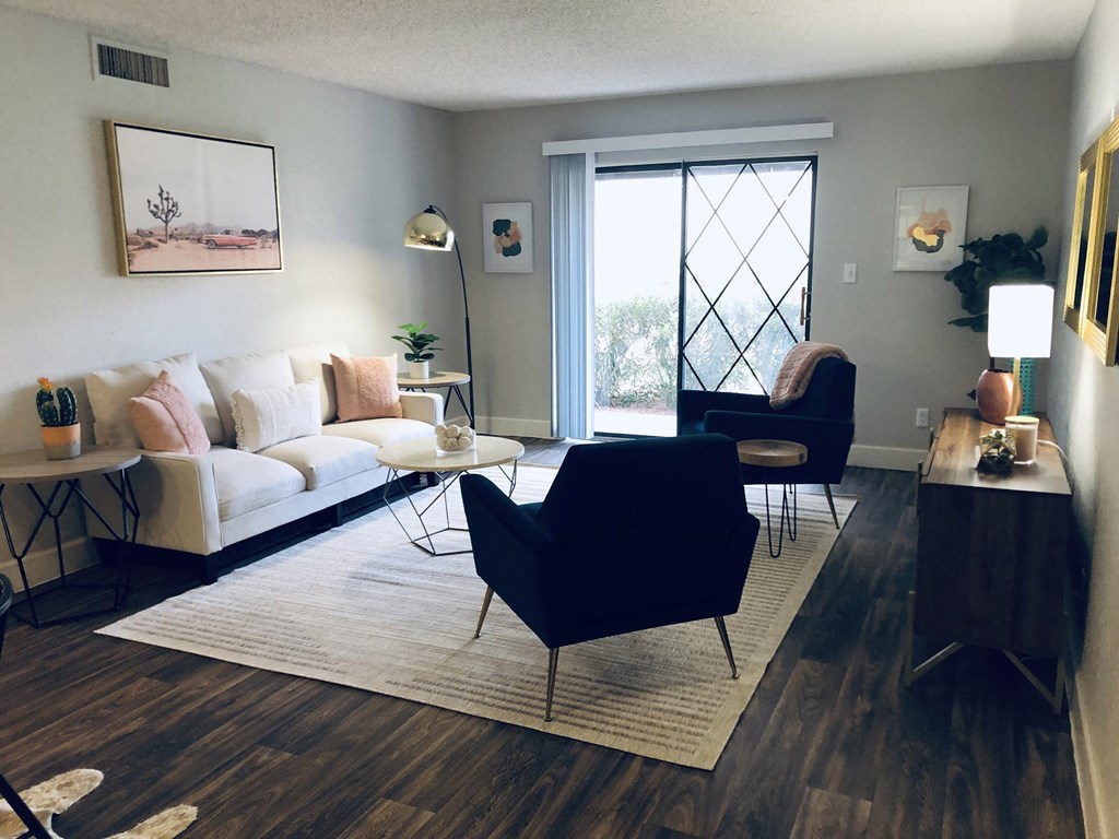 Living Room at La Costa at Dobson Ranch Apartments