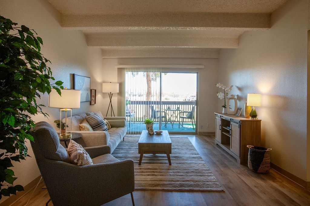 Living Room at Los Altos Towers Apartments in Albuquerque NM