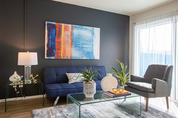 Living Room at Midtown on Seneca Apartments - Photo Gallery 3