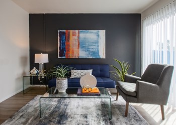 Living Room at Midtown on Seneca Apartments - Photo Gallery 4