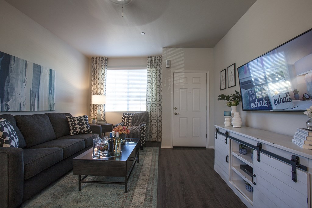 Living Room at San Mateo Townhomes in Phoenix AZ July 2021 6