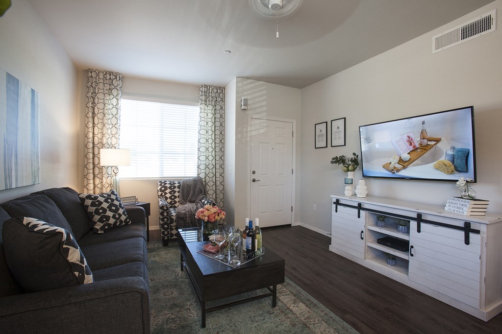 Living Room at San Mateo Townhomes in Phoenix AZ July 2021