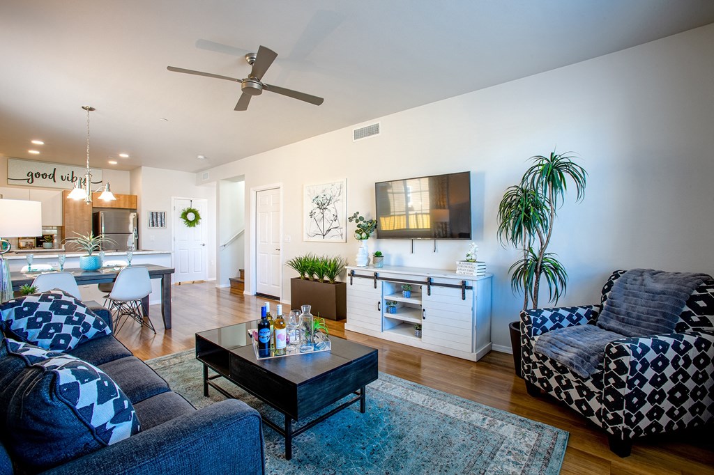 Living Room at San Stefano Townhomes