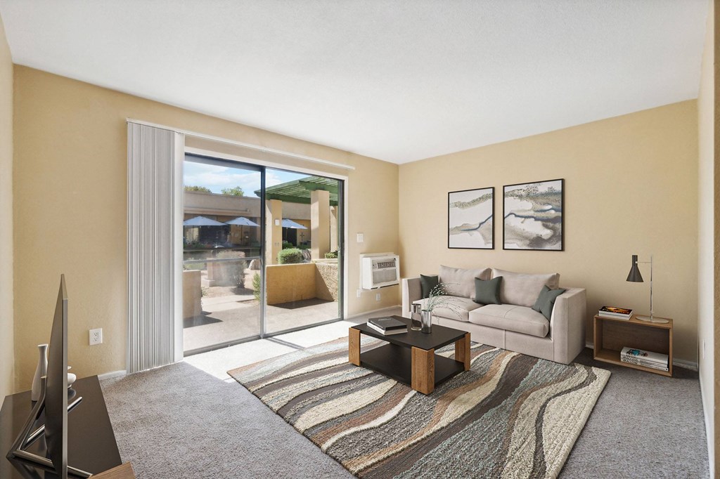 Living Room at SunVilla Apartments in Mesa Arizona
