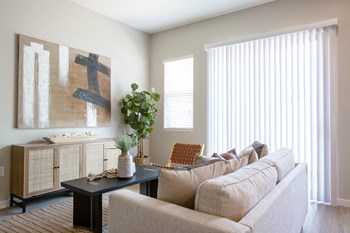 Living Room at The Carson Townhome Apartments - Photo Gallery 21