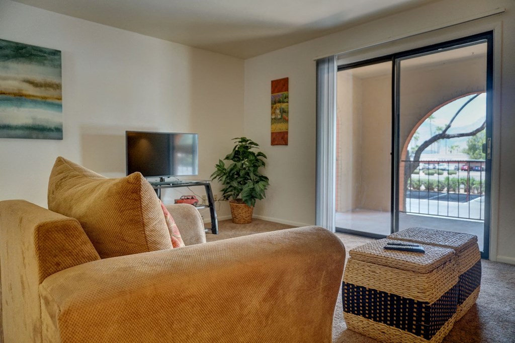 Living Room at The View At Catalina Apartments in Tucson, AZ