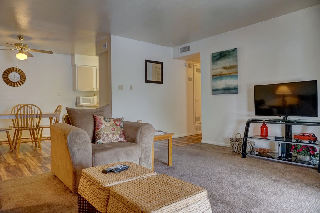 Living Room at The View At Catalina Apartments in Tucson, AZ